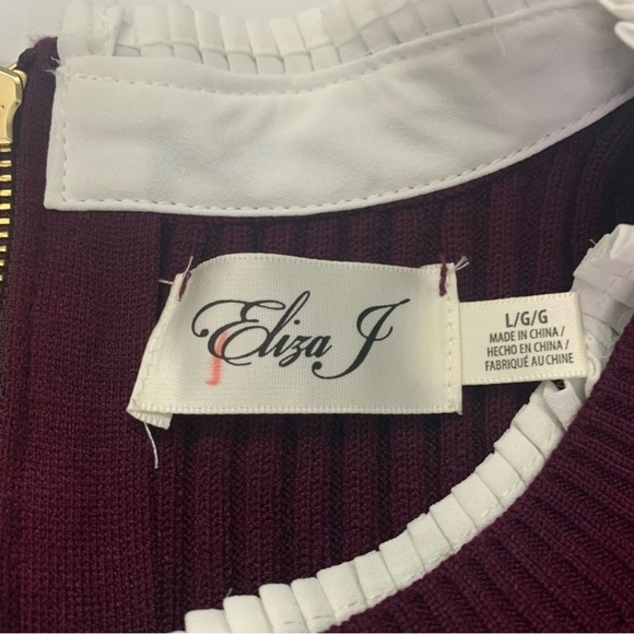 Eliza J Fit & Flare Long Sleeve Fit & Flare Sweater Mini Dress By Nordstrom - Picture 5 of 6